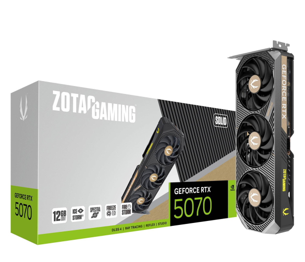 Zotac GeForce RTX 5070 Solid 12GB GDDR7 DLSS4 - 1323291 - zdjęcie